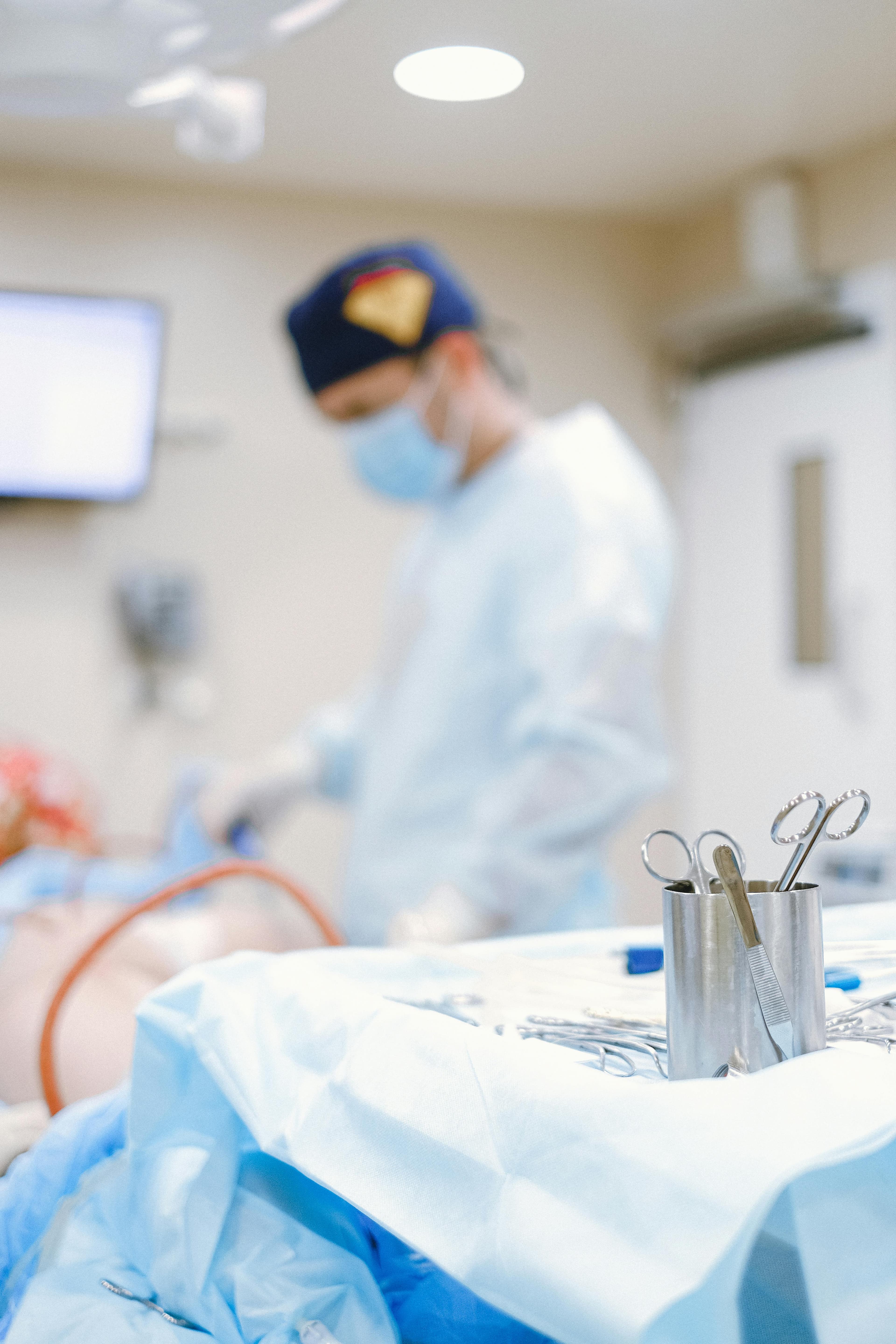 Modern healthcare facility equipment setup